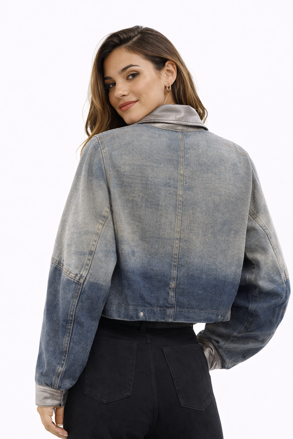ANDREA TARANTO CHAQUETA DENIM COMBINADA