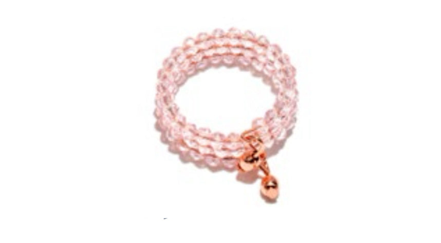 VESTOPAZZO Anillo MOLLA mini cristales rosado