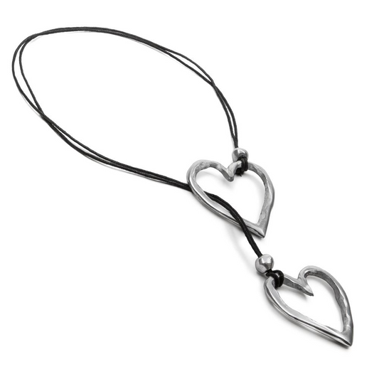 VESTOPAZZO COLLAR CON DOS CORAZONES AL04266