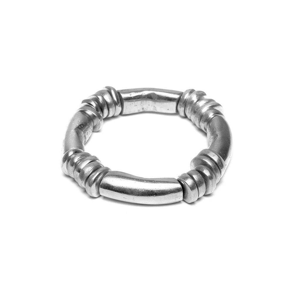 VESTOPAZZO PULSERA ELÁSTICA CON DISCOS Y BARRA AL01151