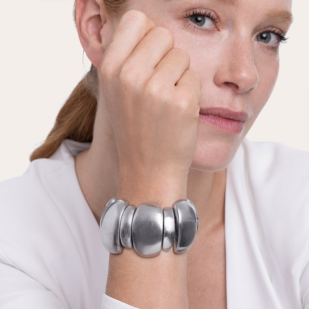 VESTOPAZZO PULSERA ELÁSTICA CON PLACAS AL01163