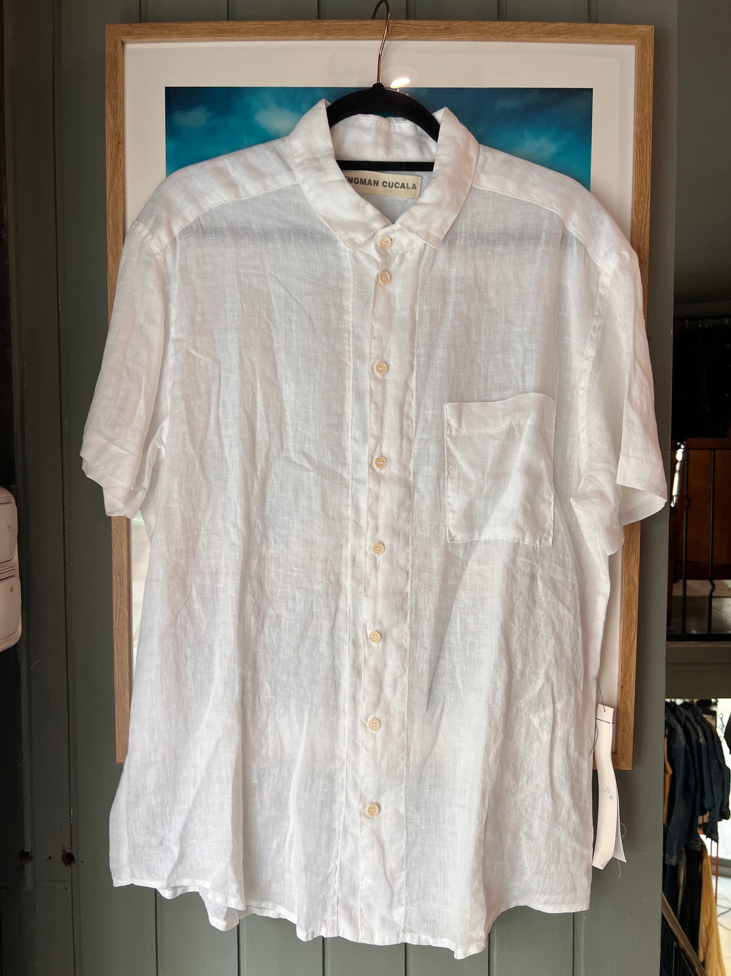 SYNGMAN CUCALA CAMISA MANGA CORTA LINO S23 459