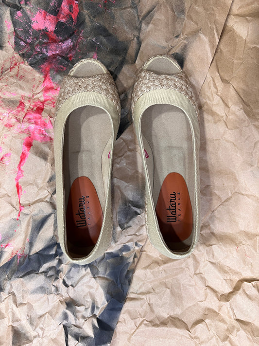 WATURU ESPADRILLES PUNTA ABIERTA CON PLATAFORMA