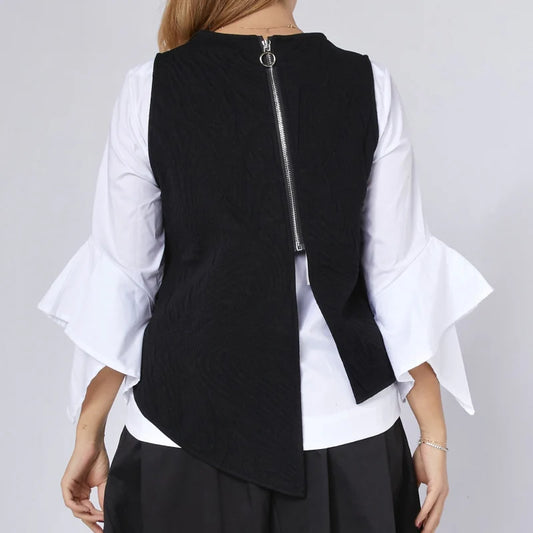 WENDY TRENDY CHALECO CON CIERRE 224436