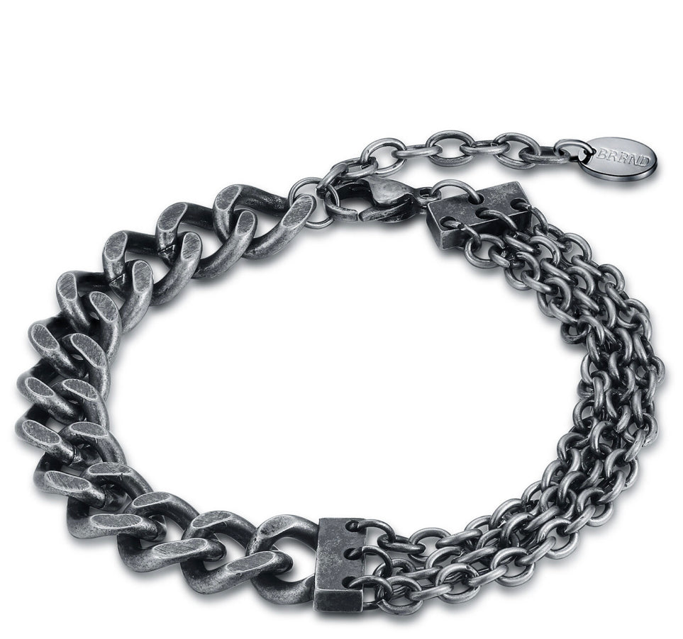 BRAND Brazalete: cadena negra
