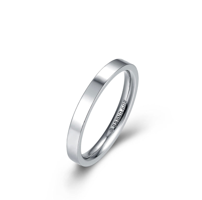 BRAND Anillo/ banda plateada