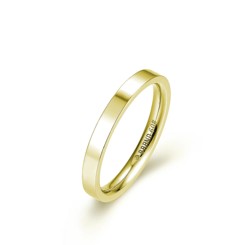 BRAND ANILLO DE ACERO DORADO
