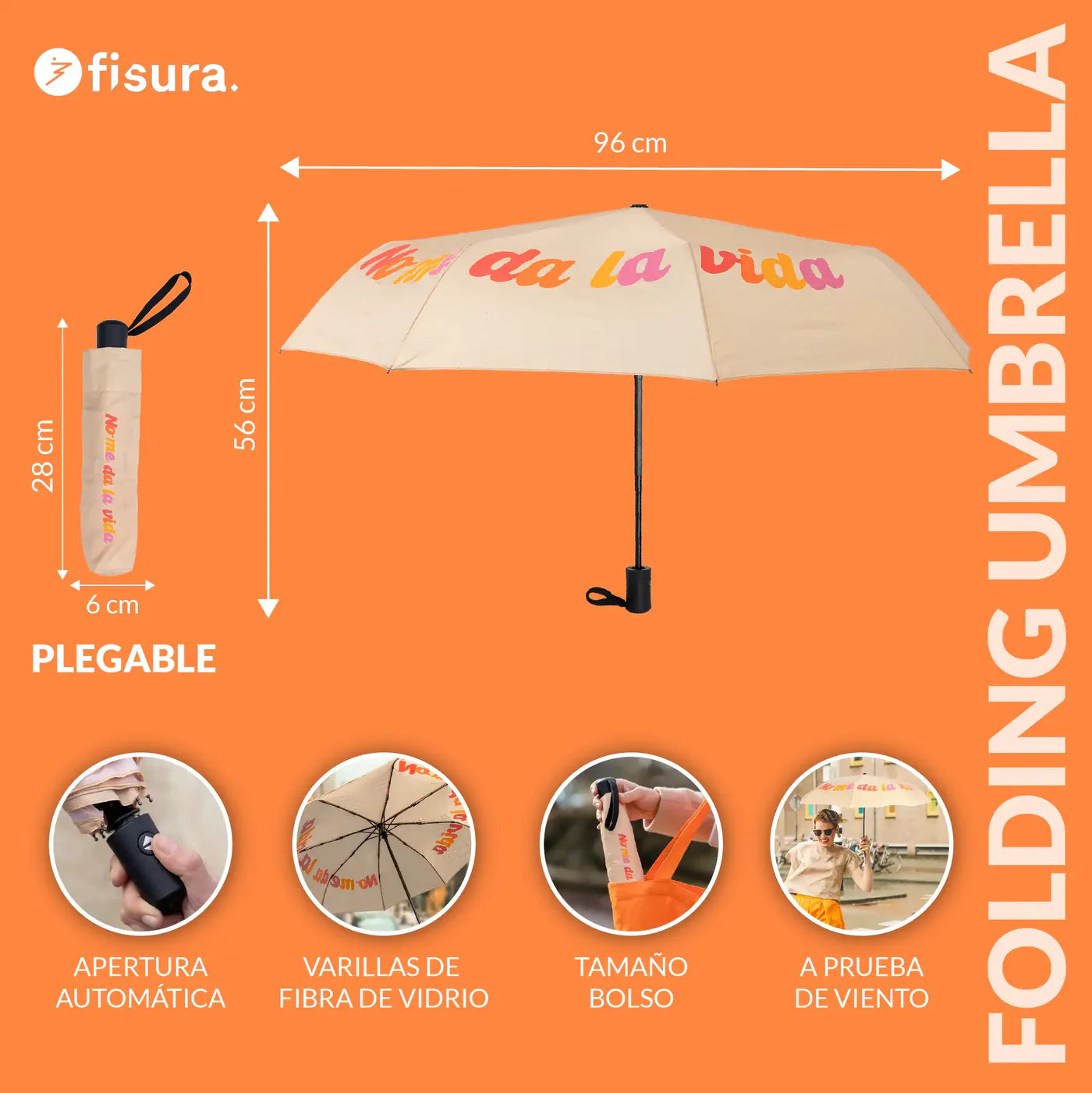 FISURA PARAGUAS PLEGABLE