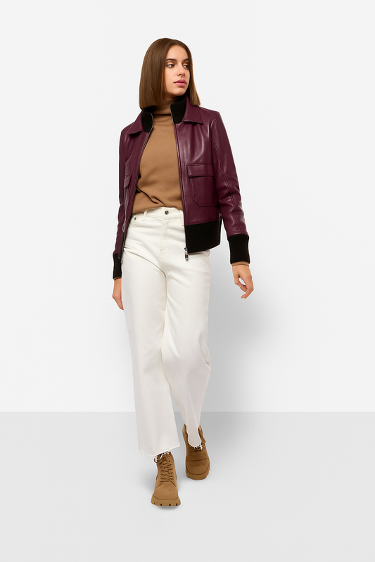 OAKWOOD CHAQUETA DE PIEL MOLLYANA