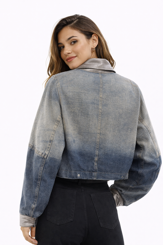 ANDREA TARANTO CHAQUETA DENIM COMBINADA