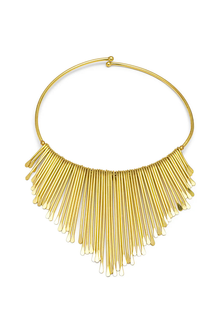 VESTOPAZZO GARGANTILLA FLECOS DORADO DD00047