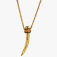 CXC collar cuerno oro