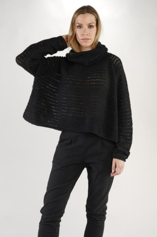 BLACK LABEL Sweter pullover negro 224 342 07 02