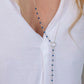 Collar con amatista y corazón