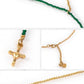 Collar dorado con Cruz