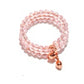 VESTOPAZZO Anillo MOLLA mini cristales rosado