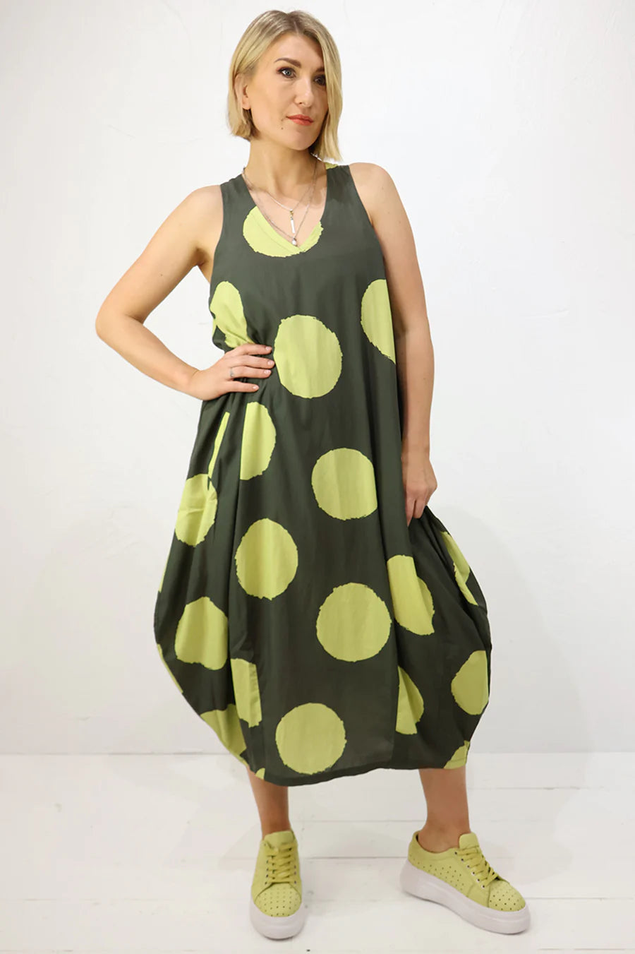LURDES BERGADA VESTIDO ESTAMPADO LIVIANO U26 380