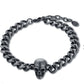 Brazalete calavera negra