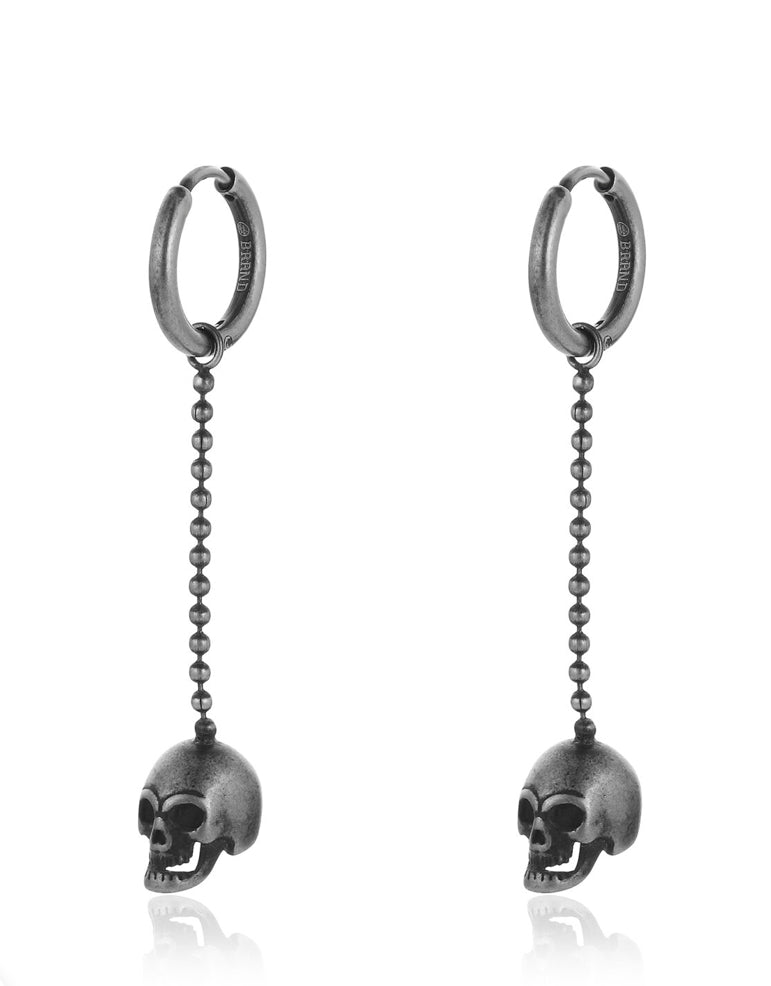 Pendientes calaveras largos