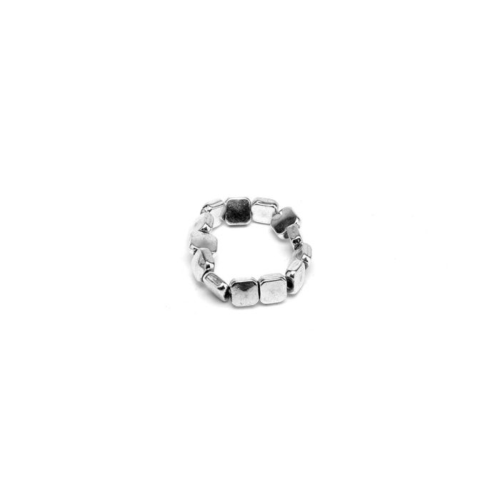 VESTOPAZZO ANILLO CON CUADRADOS PLANOS ELASTICO LO81017