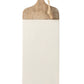 Tabla de color blanco con mango de madera ( 58.5x19x1.5cm))