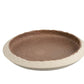Plato Borde Ceramica Marrón/ ( 35.5x 35.5 x5.5cm)