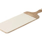 Tabla de color blanco con mango de madera ( 58.5x19x1.5cm))