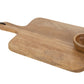 Tabla de cortar + cuenco de madera ( 43x25x5cm)