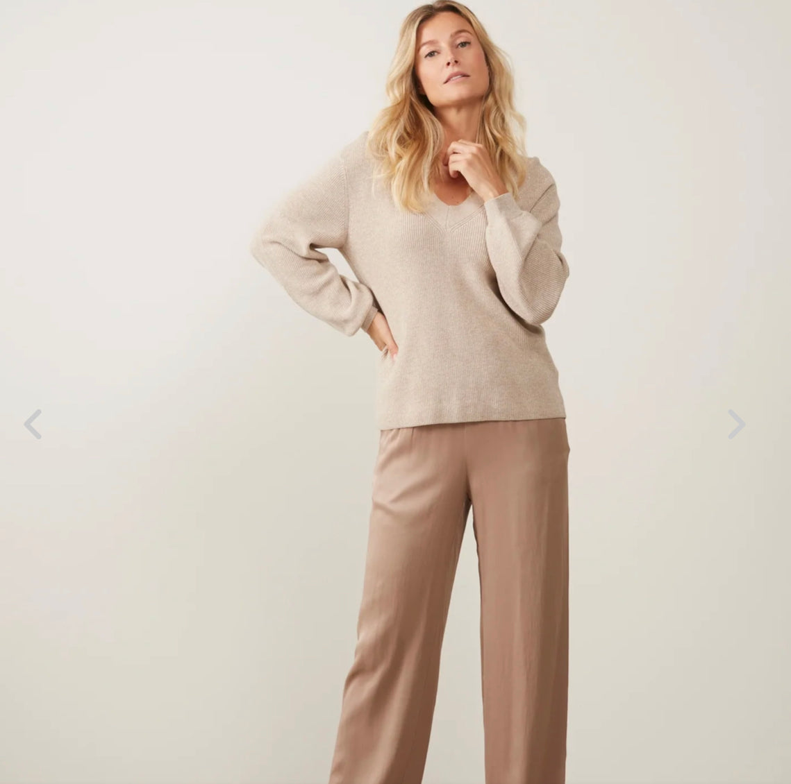 Pantalón satin brown